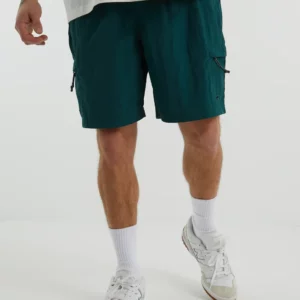 NYLON CARGO SHORTS IN GREEN